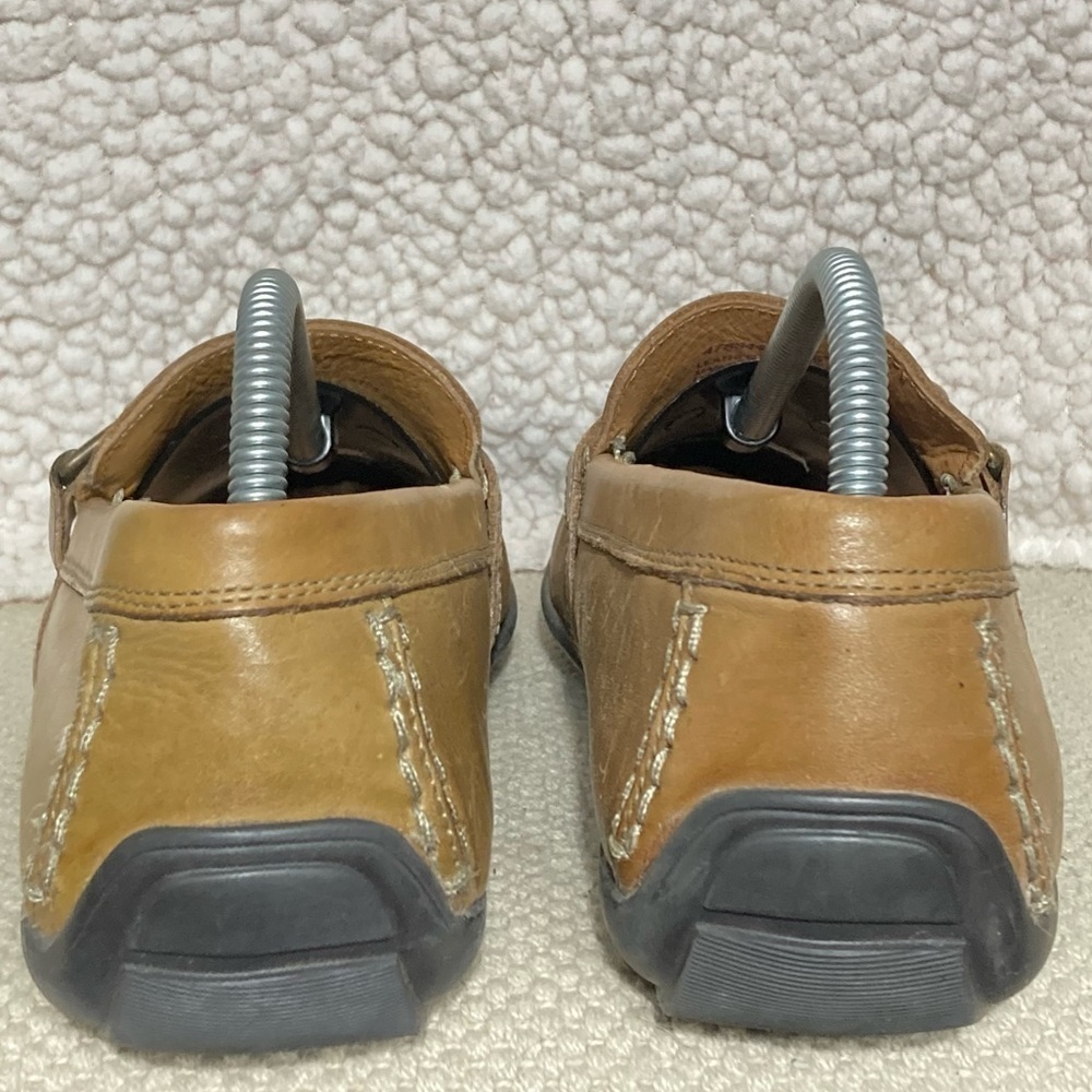 Giorgio Brutini Men's Tan Leather Slip On Casual Comfortable Loafers Shoes SZ 9M - Picture 4 of 11